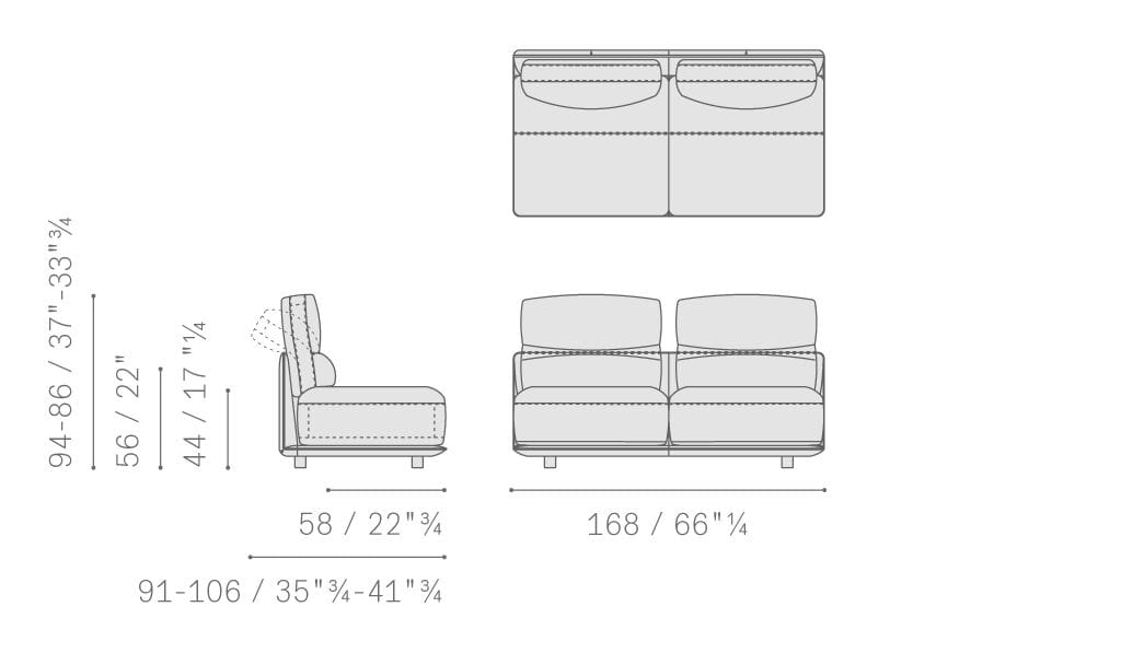 Кожаный модульный диван Poltrona Frau коллекция - диваны и кресла ARCH-00076677 - Вид №7