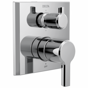 T24999 Встроенный переключающий трим серии 14 - 6-функциональный дивертер Delta Faucet Pivotal Хром