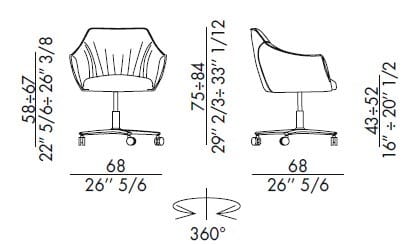 Кожаное кресло с подлокотниками EFORMA эпоха ARCH-00143525 - Вид №2