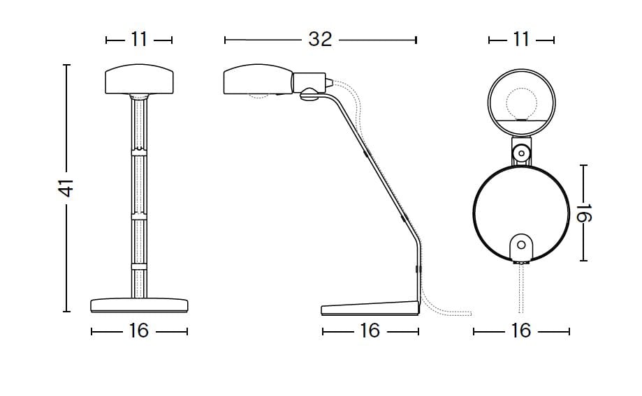 Светодиодная настольная лампа с гибкой рукояткой Hay CUPOLA DESK LAMP ARCH-00101137 - Вид №5