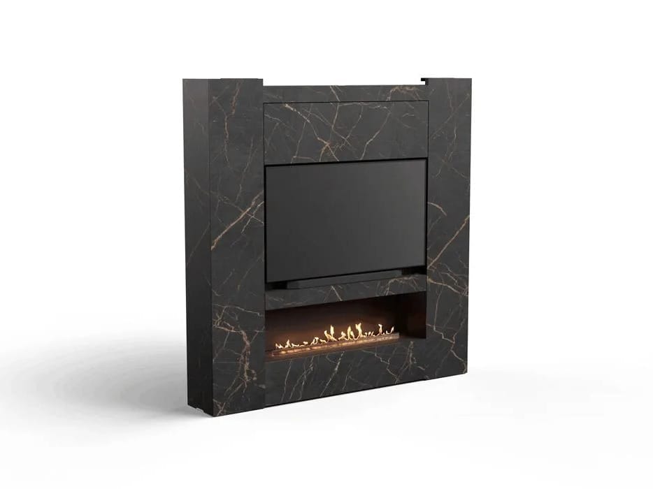 Камин Dekton® с моторизованным ТВ-креплением NEX Media Wall NEX MEDIAWALL ARCH-00054467 - Вид №3