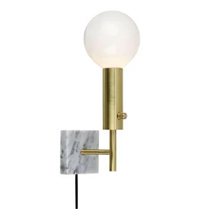 Бра настенное бело-золотистое Markslojd Marble 105509 MARKSLOJD MARBLE 00-3888848 Белый;золото