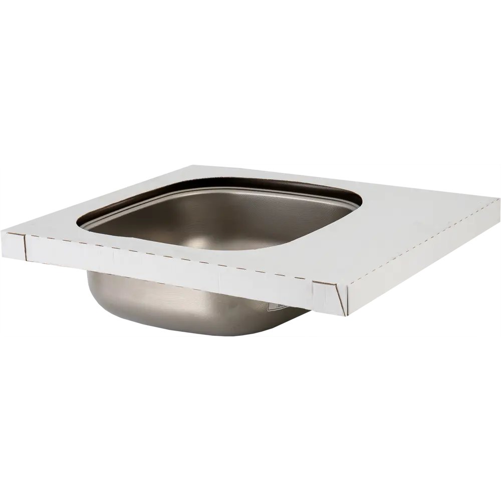 KROMRUS Кухонная мойка квадратная с крылом 58×50 см 82522651 Мойка врезная STLM-0029091 - Вид №5