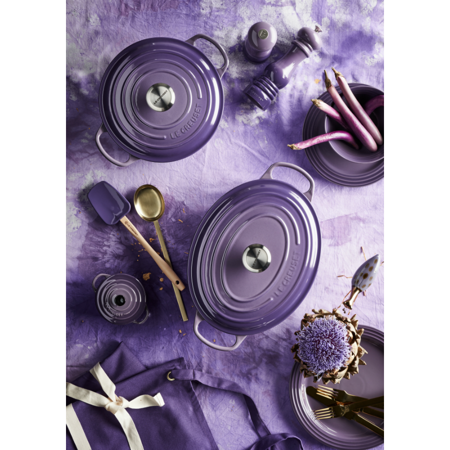 Кастрюля чугунная Le Creuset, Ø24 см, фиолетовая 21177247222430 - Вид №10