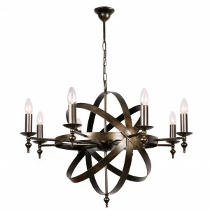 Люстра дизайнерская Fat черная 10197-8L SUPERNW ДИЗАЙНЕРСКИЕ, KOSMOS, ШАР 056818 Черный