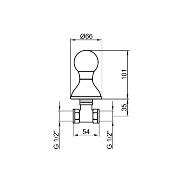 KA690101015 Вентиль запорный Webert Karenina  - Вид №1