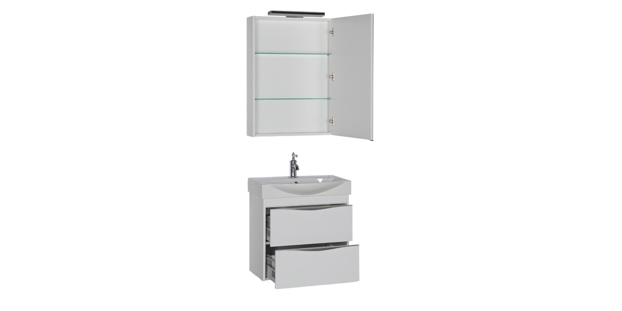 Комплект мебели Aquanet Франка 65 белый 00183189 - Вид №3