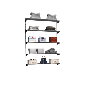 91368548 Комплект гардеробной системы Volazzi home Премиум 3 90x156x30 см цвет черный STLM-1400647