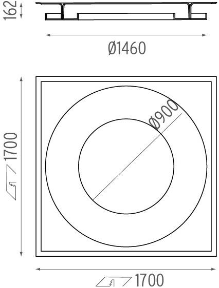 Flos Полувстраиваемый потолочный светильник отраженного света Soft collection - out sun-id-1428146 - Вид №5