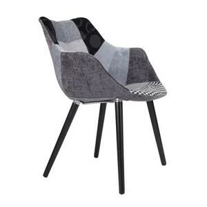 Кресло Twelve Patchwork серое