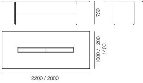 PROF Стол для переговоров из fenix-ntm® с системой управления кабелями Entry sun-id-1372938 - Вид №15