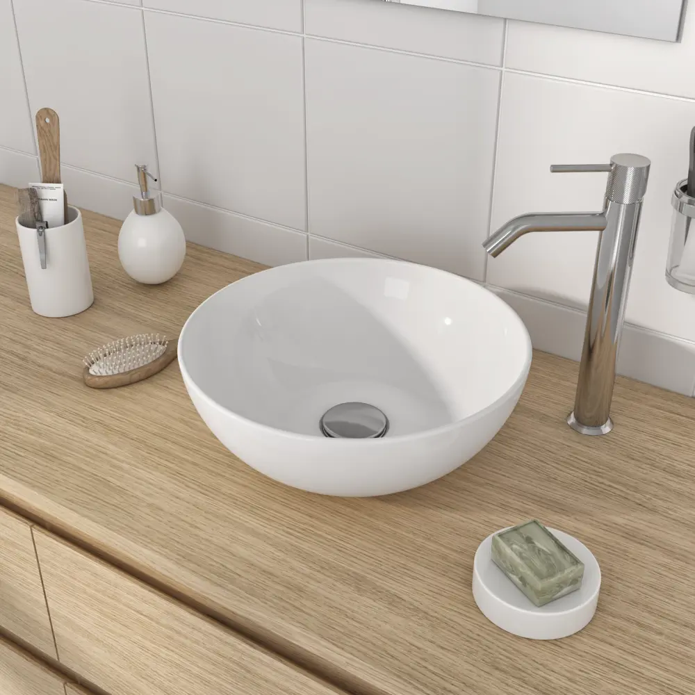 Sensea Essential — круглая керамическая раковина для современной ванной 85538218 STLM-1403880 - Вид №4