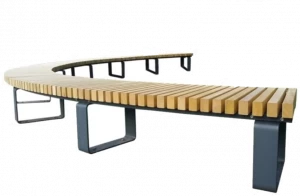 Euroform W Круглая скамья из дерева без спинки