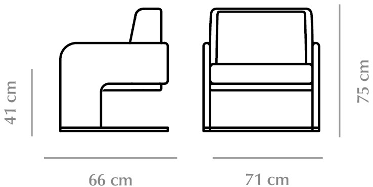 DOOQ Кресло консольное из ткани с подлокотниками Odisseia sun-id-1419320 - Вид №3