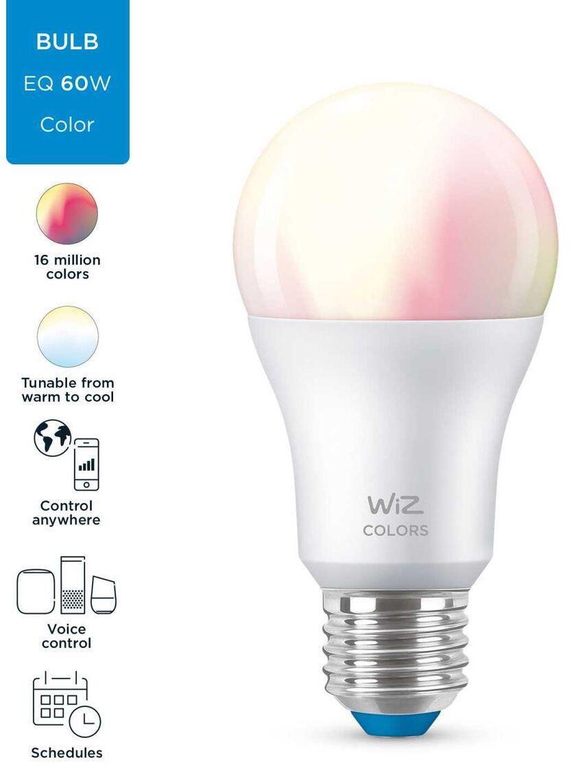 929002383602 Лампа светодиодная диммируемая E27 8W RGB+CCT матовая 60W A60E27927-65TW1PF/6 WiZ Wi-Fi BLE