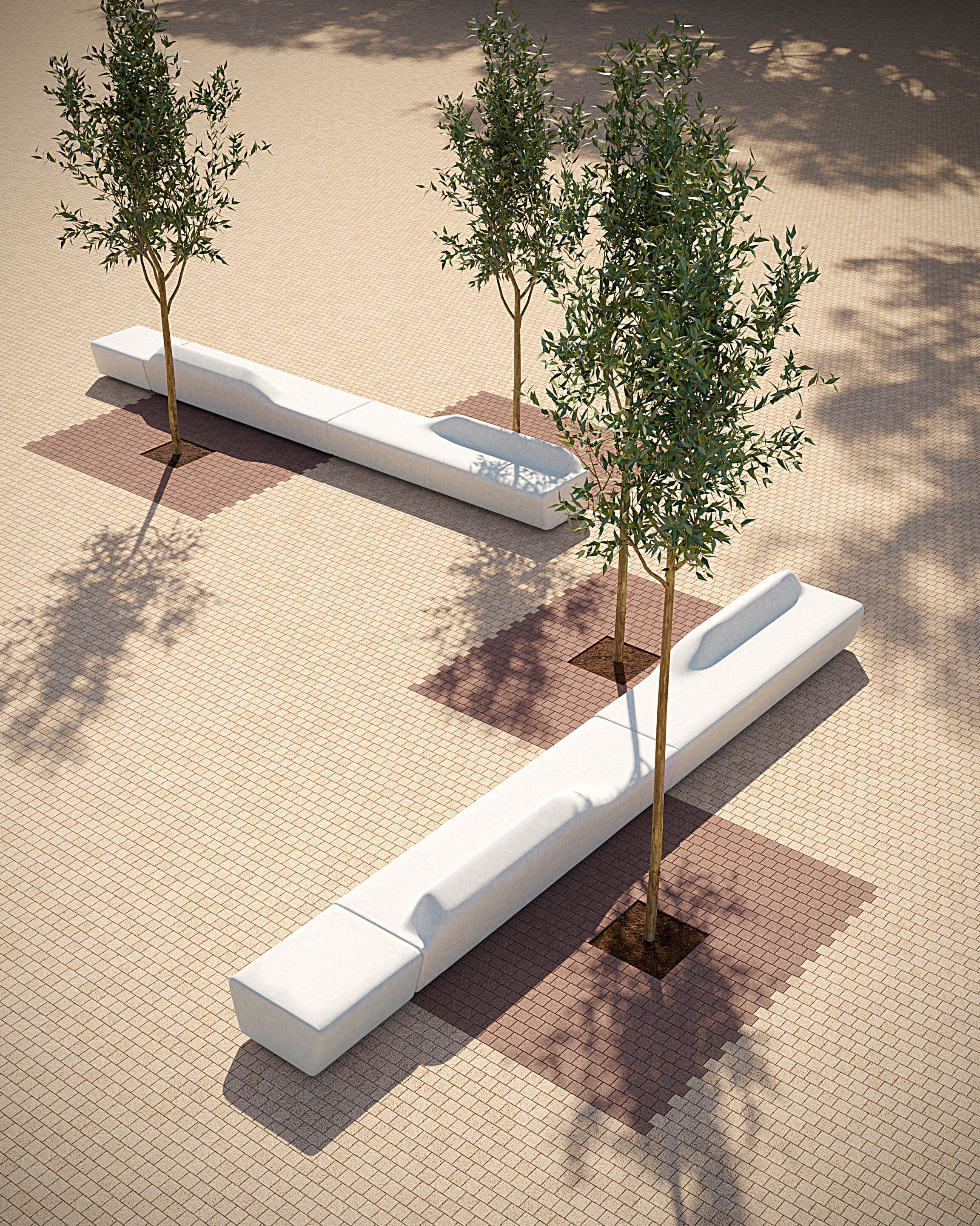 Бетонная скамья FAVARO1 Via Veneto ARCH-00034668 - Вид №3