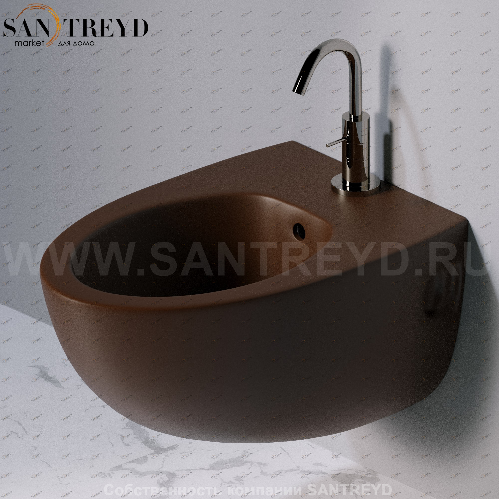 S512.107 Биде подвесное OVAL A. e T. Italia AeT ITALIA