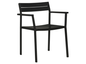 Алюминиевый стул для сада с открытой спинкой