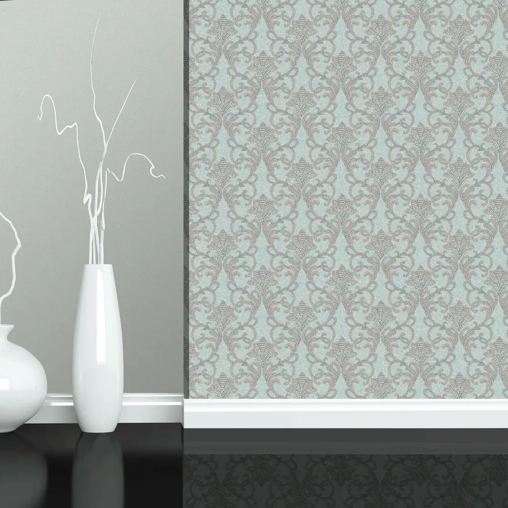 Обои флизелиновые Erismann Neochic зелёные 1.06 м 60060-05 83706381 STLM-2163435 - Вид №2