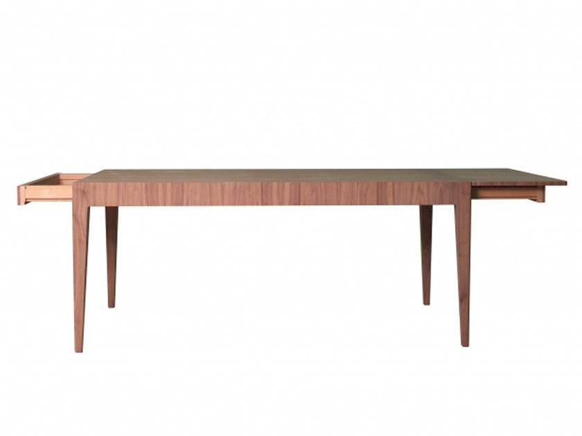 Morelato Раздвижной прямоугольный стол из орехового дерева с ящиками Malibù Art. 5717/n MALIBU - Вид №1