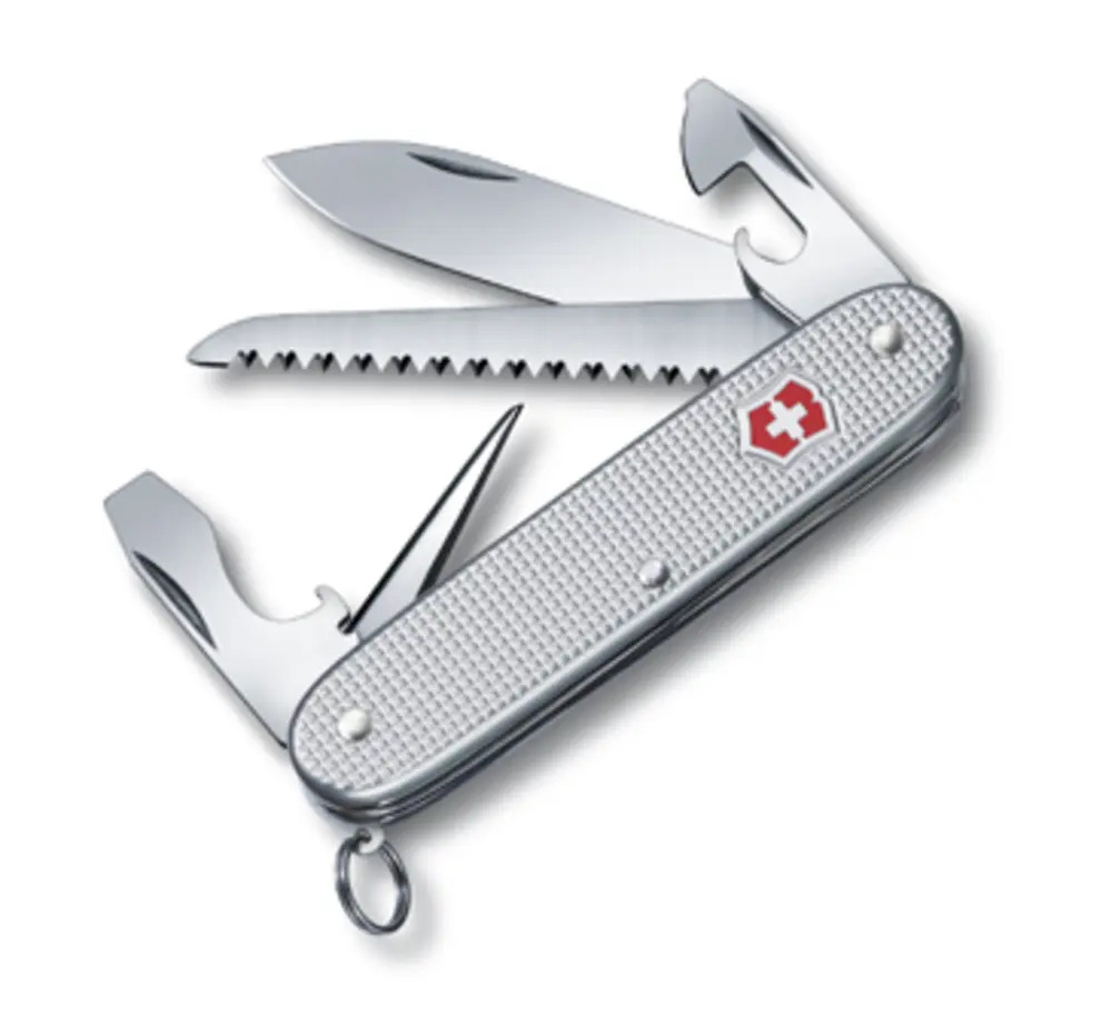 91347875 Нож Victorinox Farmer 0.8241.26 алюминиевый корпус 93 мм STLM-0849624