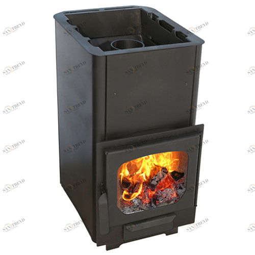 Дровяная печь для бани Варвара Паленица Панорама без выноса 3753