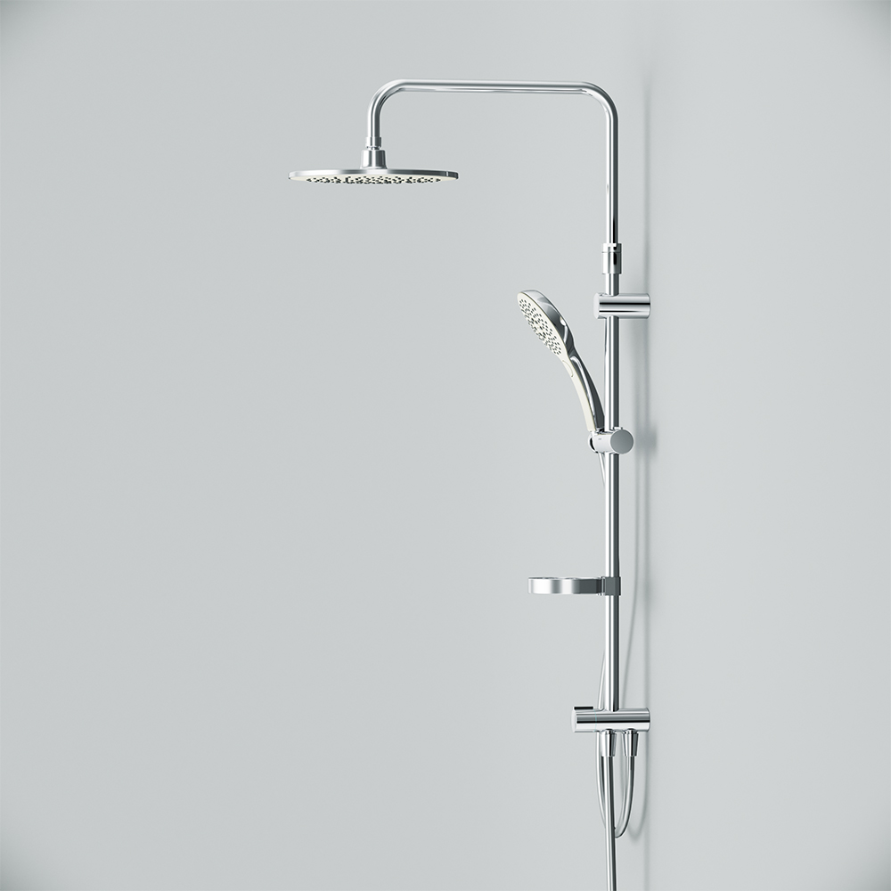 F0750A100 Inspire V2.0 душ.система набор: верхн.душ d 250 мм ручн.душ 3 ф-ции d 120 мм переключат AM.PM Inspire 2.0  - Вид №8