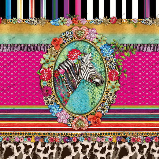 8-951-Melli-Mello-Zebra Фотообои Komar Vol.15 2.54х3.68 м 8951MELLIMELLOZEBRA