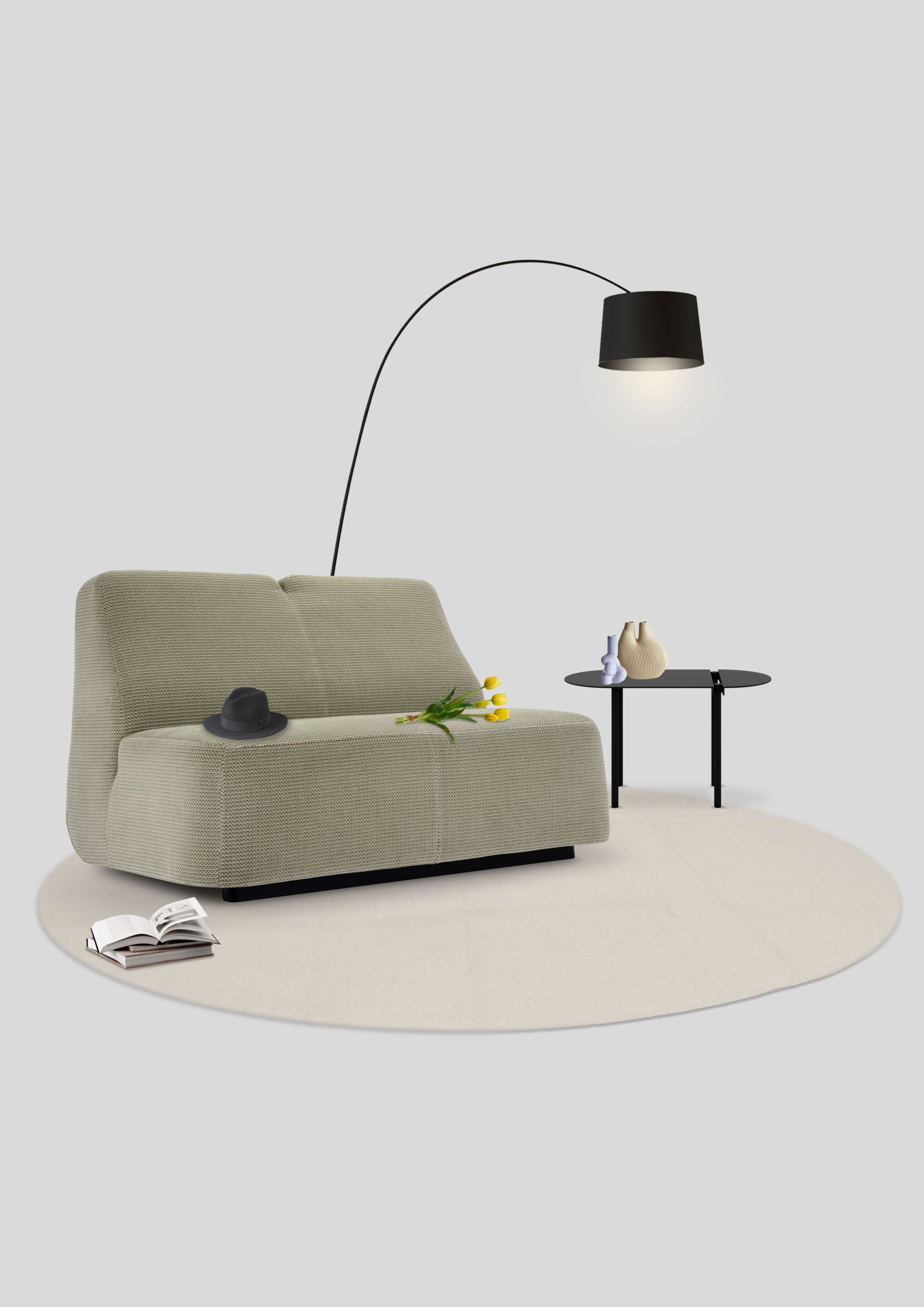 Ткань диван Adrenalina обнаженная ARCH-00039315 - Вид №6