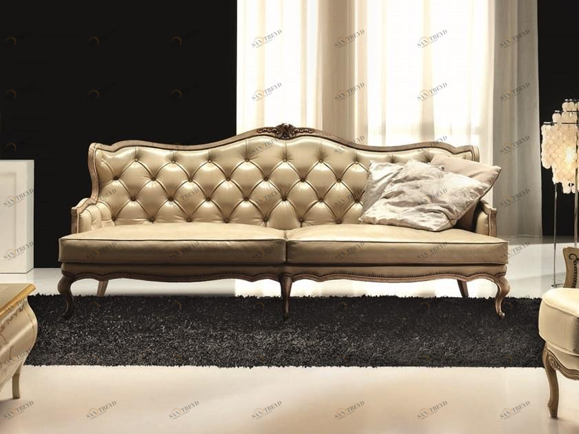 Former In Italia Стеганый 3-местный кожаный диван Avalon sun-id-1428099