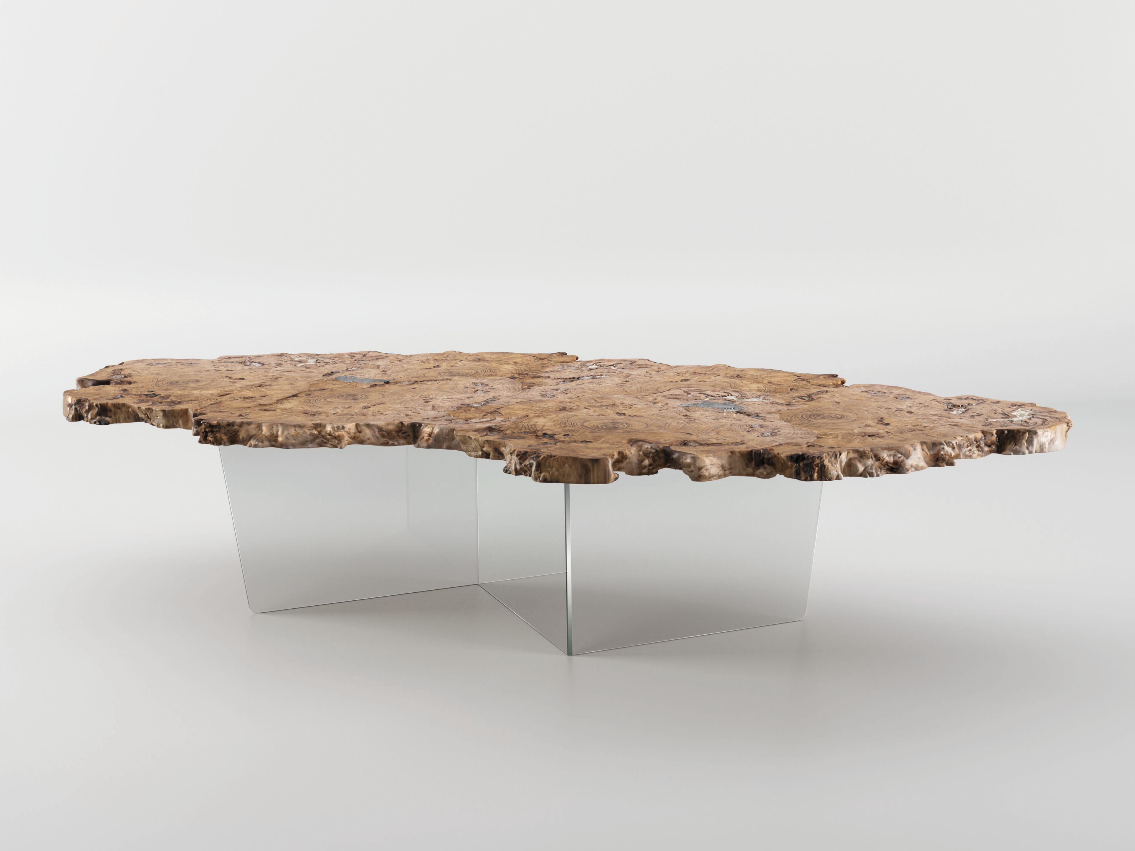 Обеденный стол из дерева и стекла Bizzotto Italia ARCH-00082149