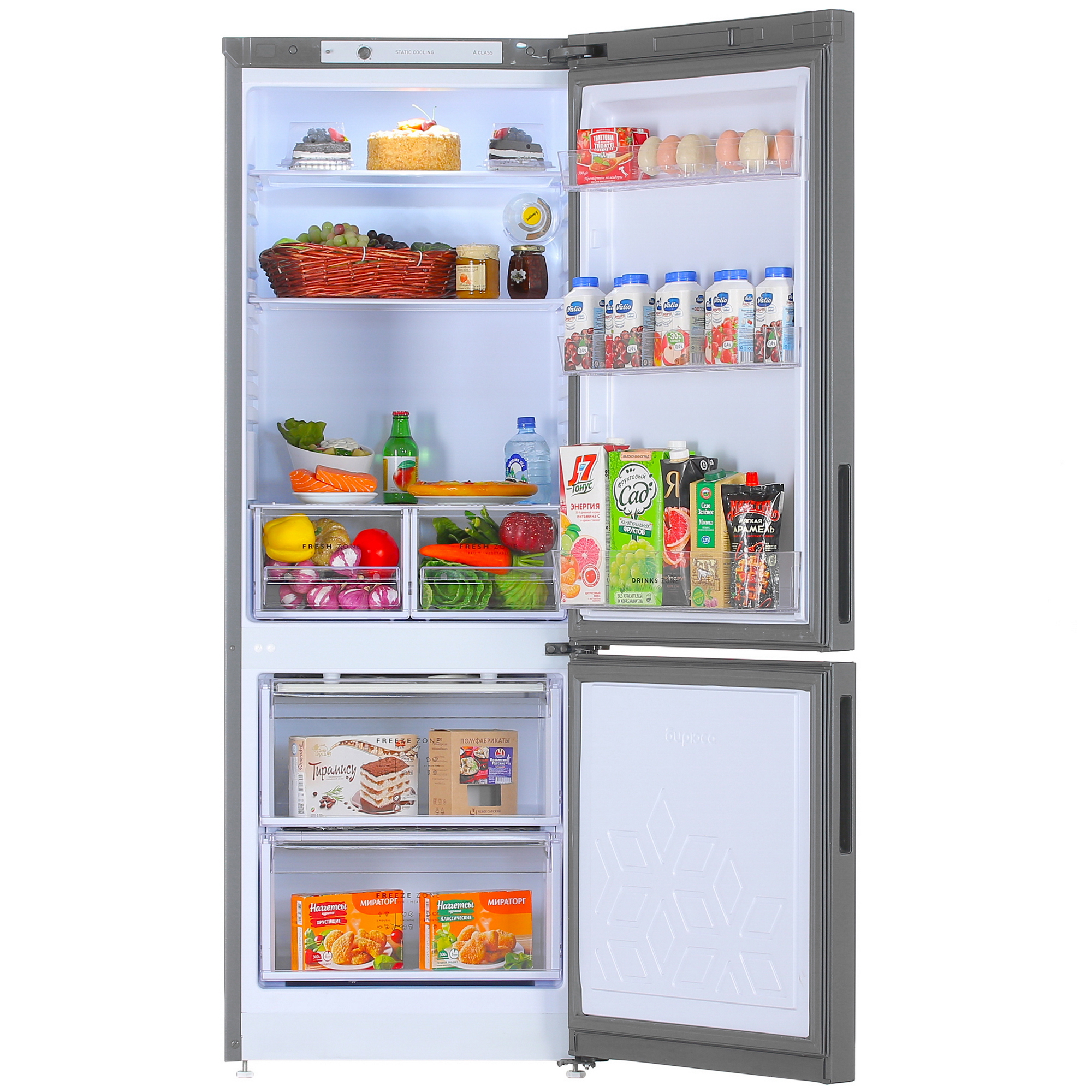 5348119 Холодильник с морозильником   Бирюса W6034 серый STDN-0143005 - Вид №5