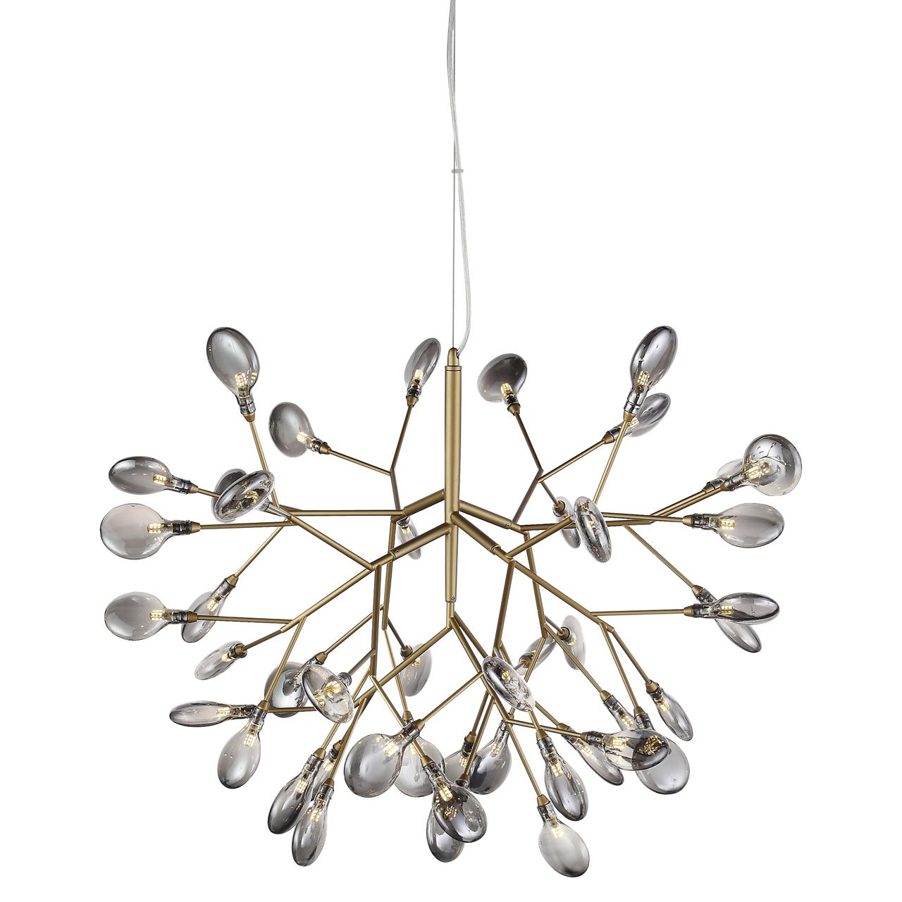 Люстра светодиодная подвесная золото 45 ламп ST Luce Riccardo SL411.213.45 ST LUCE ДИЗАЙНЕРСКИЕ, RICCARDO 328595 Золото;коричневый  - Вид №2