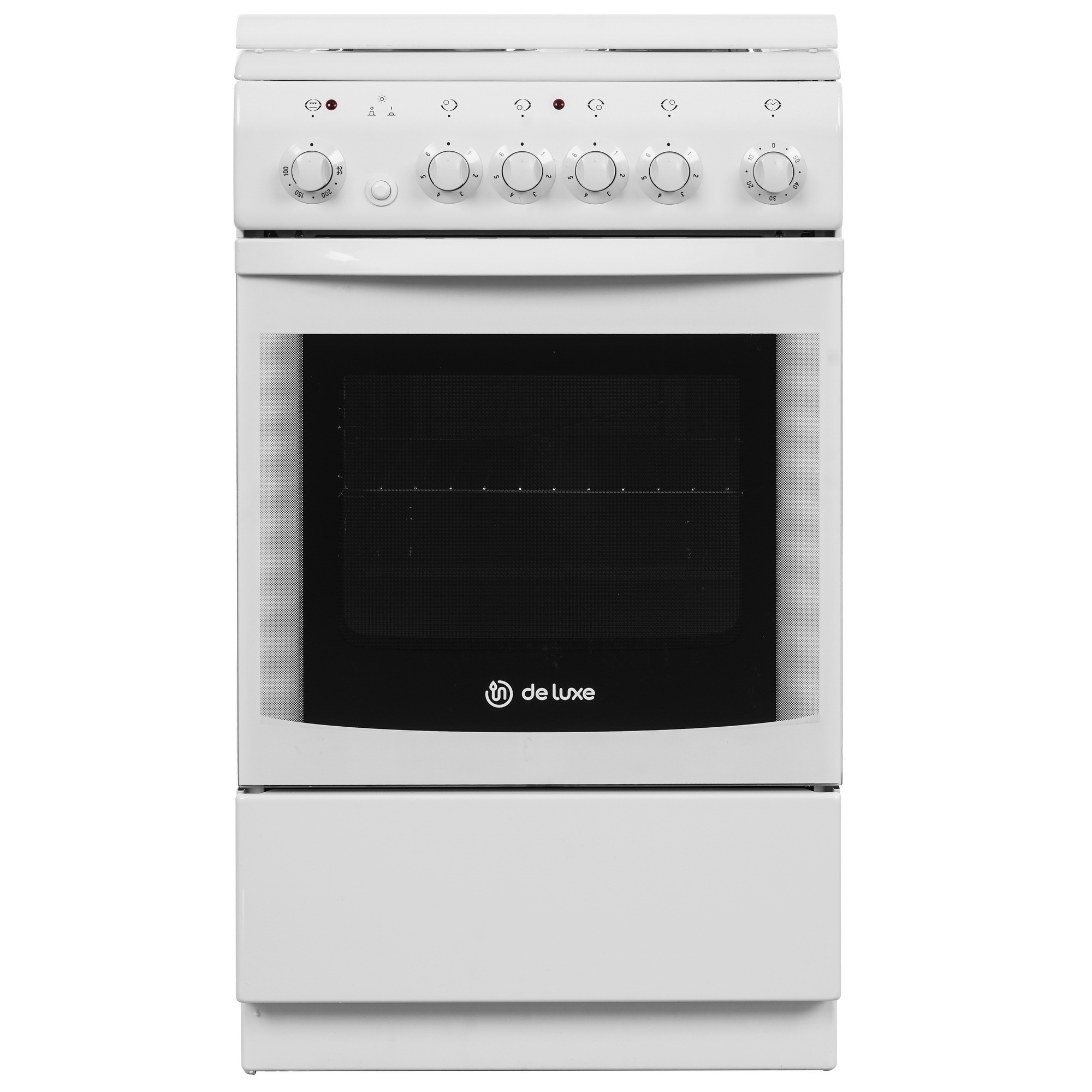 1185555 Электрическая плита De Luxe 506004.00Э (кр) белый STDN-0052632