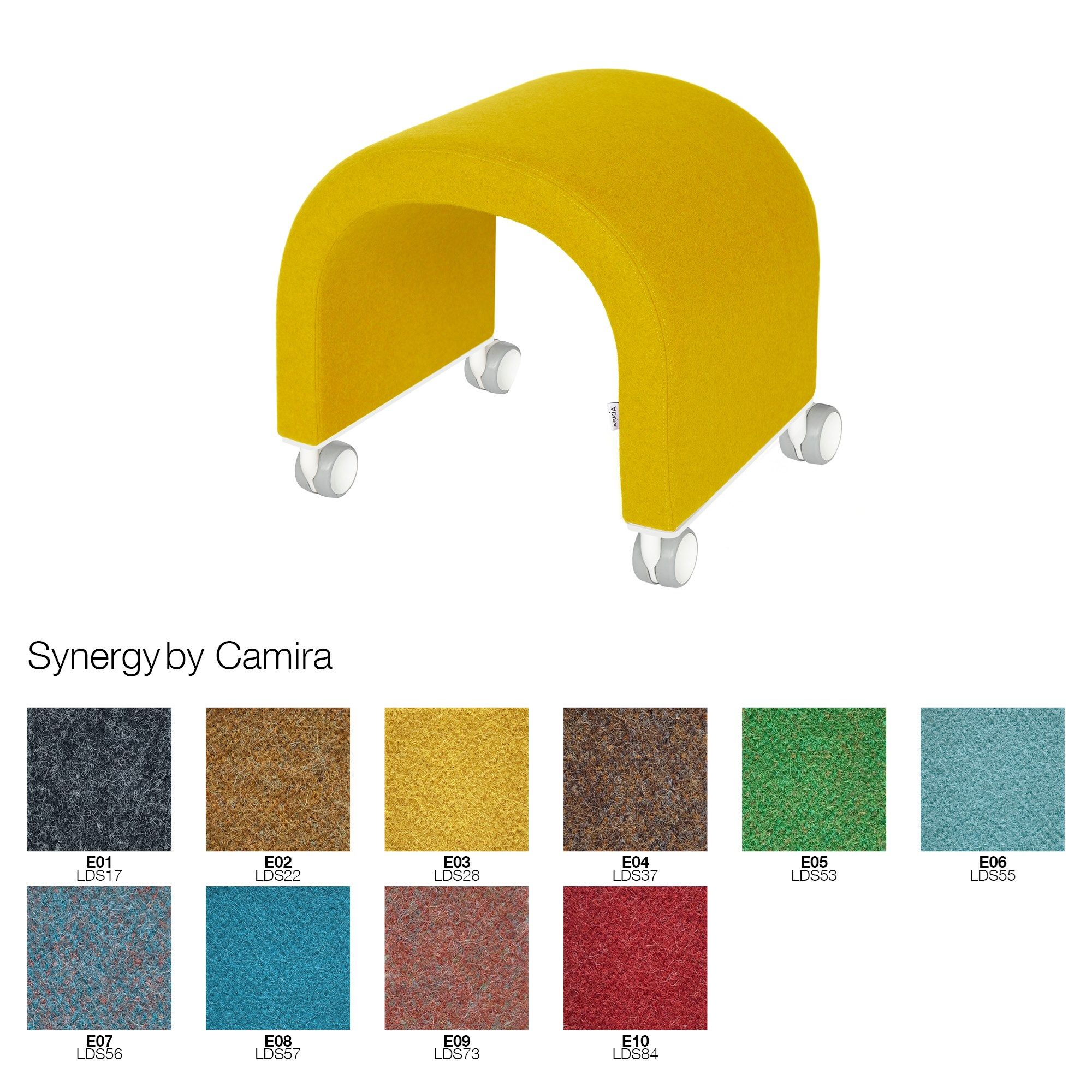 Низкая ткань мягкий стул с колесами Askia NOMAD ARCH-00003212 - Вид №9