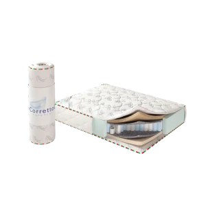 90474844 Матрас Corretto Capri Roll 140x190 см, независимый пружинный блок, двуспальный, ортопедический, кокосовый STLM-1457367