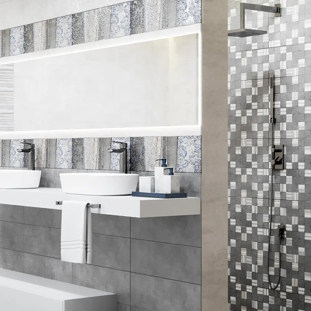 82804067 Плитка настенная Culto Темари 60x20 см 1.2 м² квадратики STLM-0036194