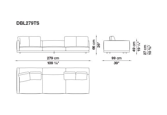 Кожаный диван B&B Italia док ARCH-00106863 - Вид №165