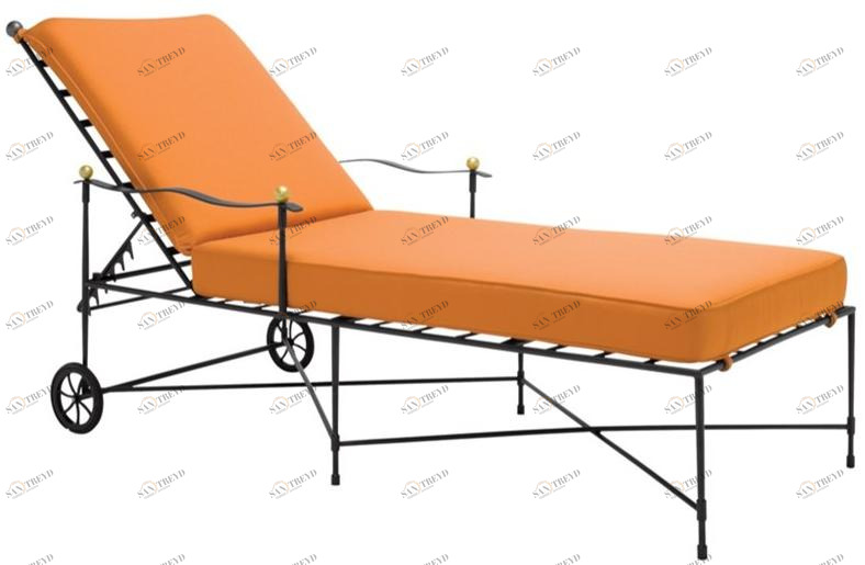 JANUS et Cie Садовая кушетка из нержавеющей стали с подлокотниками Amalfi sun-id-1397296