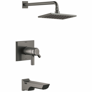 T17T499-KS TempAssure® 17T серии H2Okinetic® для ванны и душа Delta Faucet Pivotal Черный нержавеющий