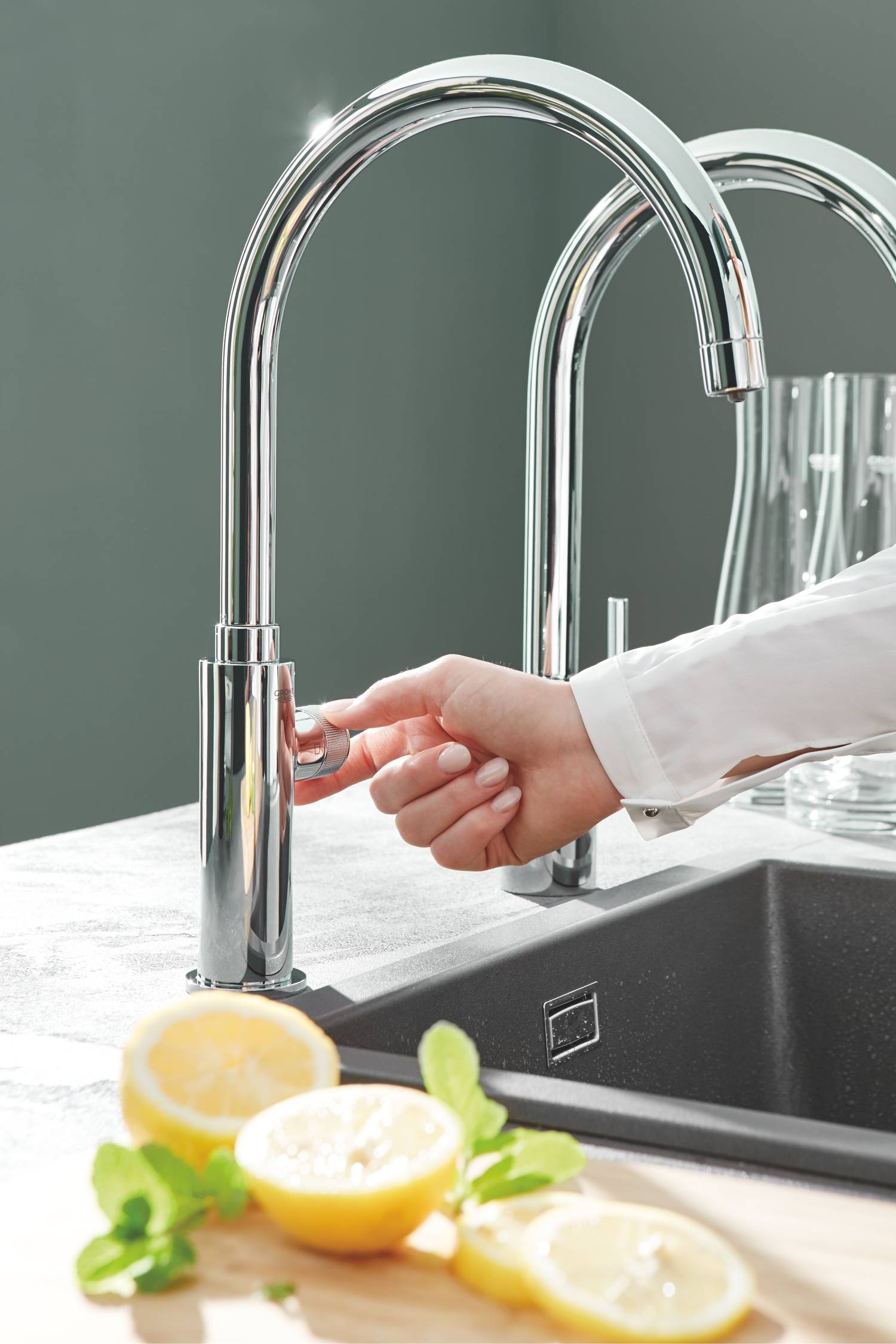 Вентиль для кухни GROHE Blue Pure Mono для подачи фильтрованной воды, без электроники, хром (31724000) - Вид №6