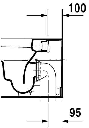 2159092000 Приставной унитаз напольный Белый Duravit Happy D.2 Германия - Вид №6