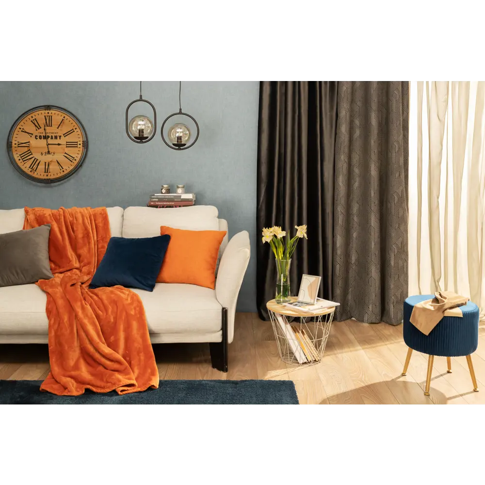Плед "Muna" 200x200 см фланель цвет коричневый 84876693 STLM-2120380 Santreyd нет - Вид №3