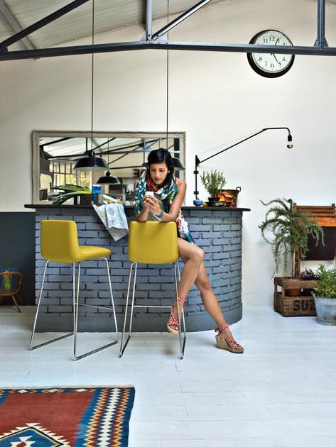 Rolf Benz Высокий табурет из саночной ткани sun-id-1405810 - Вид №3