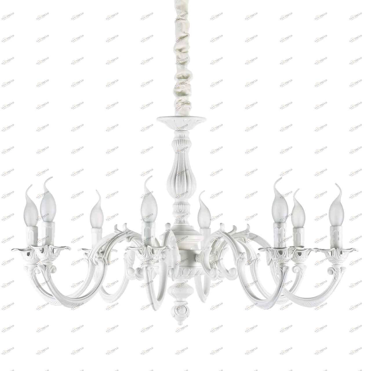 Подвесная люстра Ideal Lux Justine SP8 IDEAL LUX ДИЗАЙНЕРСКИЕ, JUSTINE 312801 Белый 