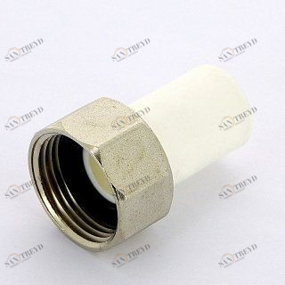 Вставка В с накидной гайкой PRO AQUA полипропиленовая 25х1/2" PA70012