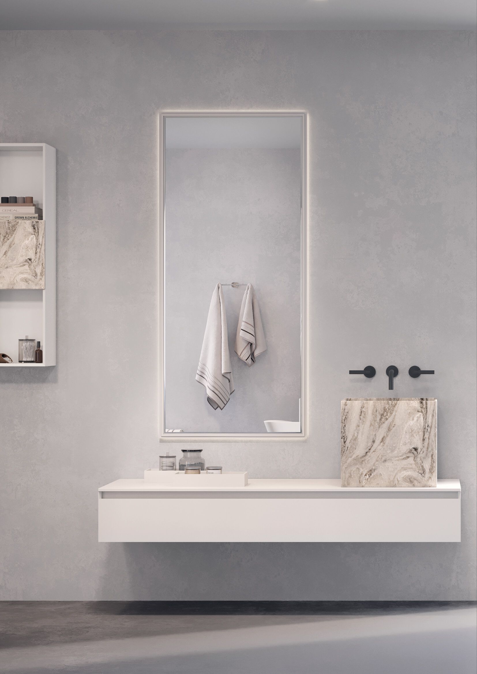 Прямоугольное настенное зеркало Acquapazza Corian ® elements ARCH-00042560 - Вид №1