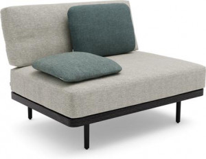 MNST265 Большое среднее сиденье из teakа неро черный Manutti Flex