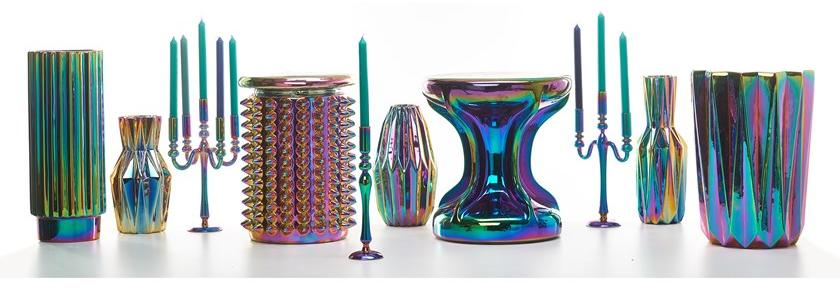 Pols Potten Низкий табурет из глазурованного керамогранита Oily 240-030-024  - Вид №4