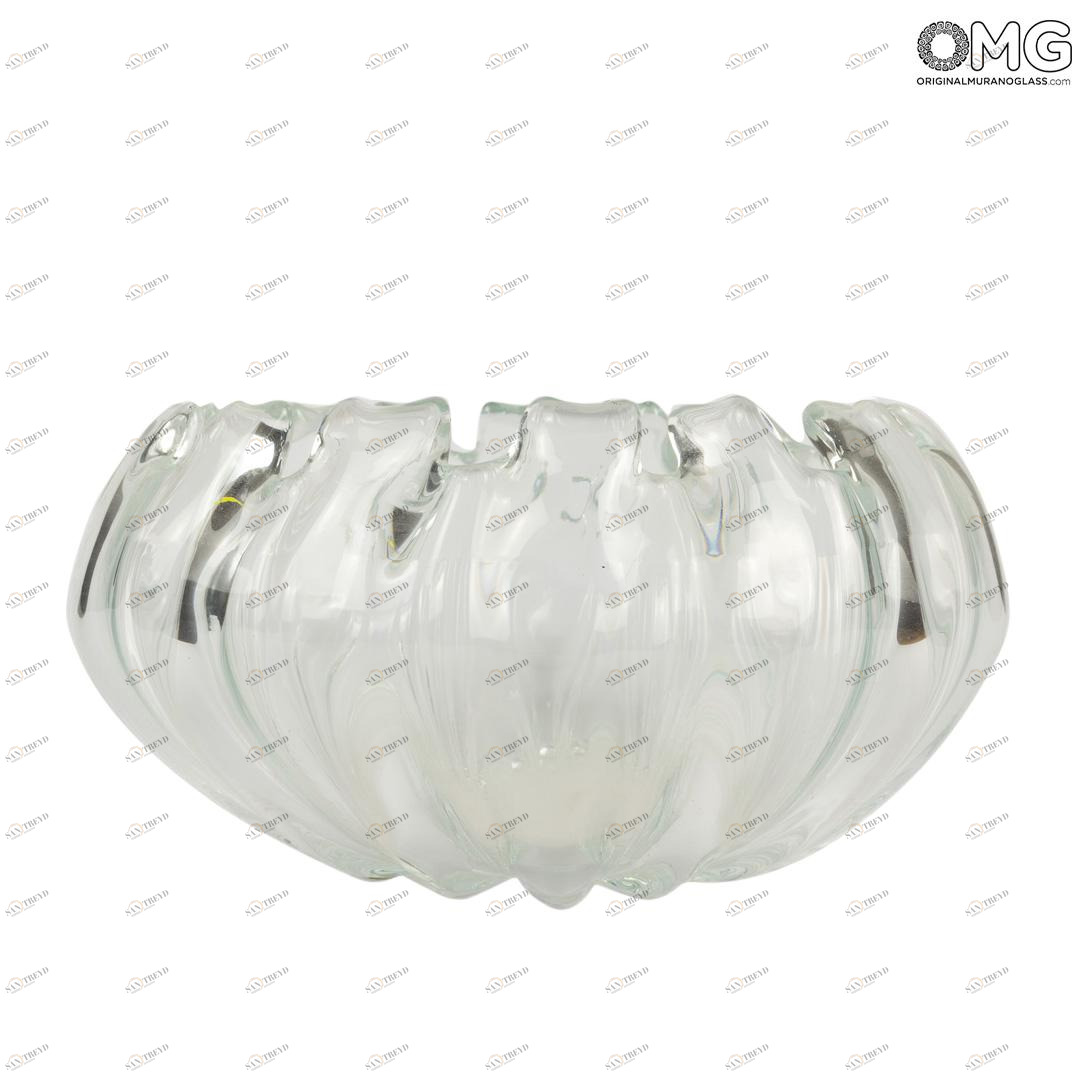 2918 ORIGINALMURANOGLASS Вазочка из дутого стекла - Original Murano Glass OMG 23 см 